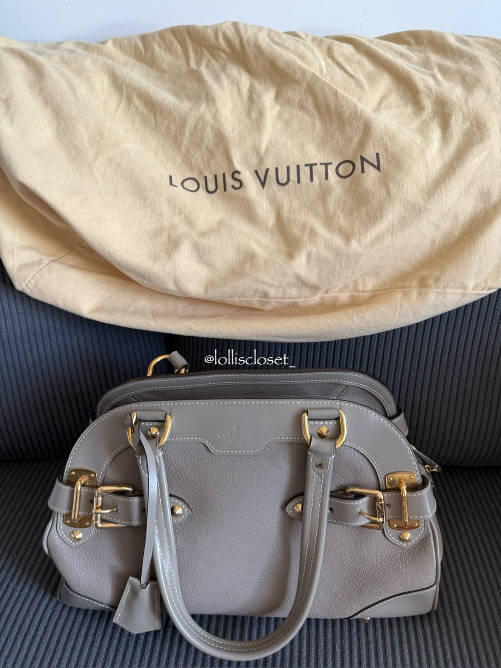 Louis Vuitton Suhali Leather Le Radieux Bag Gold Hardware